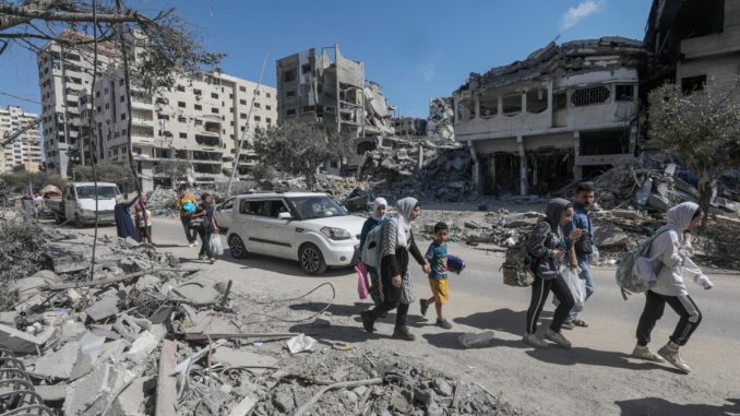 Residents flee Gaza City ahead of expected Israeli ground invasion