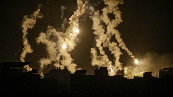 Exchange of fire between Israeli army and military wing of Hamas on northern Gaza