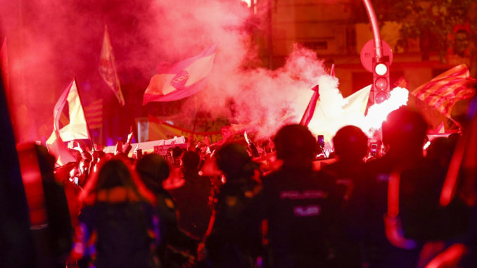 Protestas contra la amnistía en Madrid