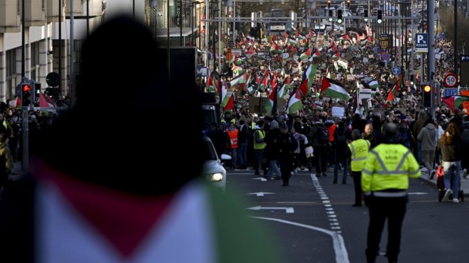 Pro-Palestinian Demonstration in Brussels