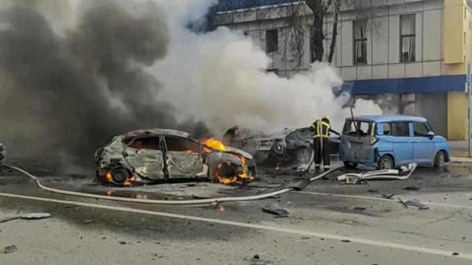 Shelling kills 14 people in Russian border city of Belgorod