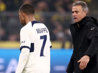 MbappÉ y Luis Enrique.