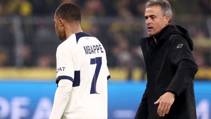 MbappÉ y Luis Enrique.