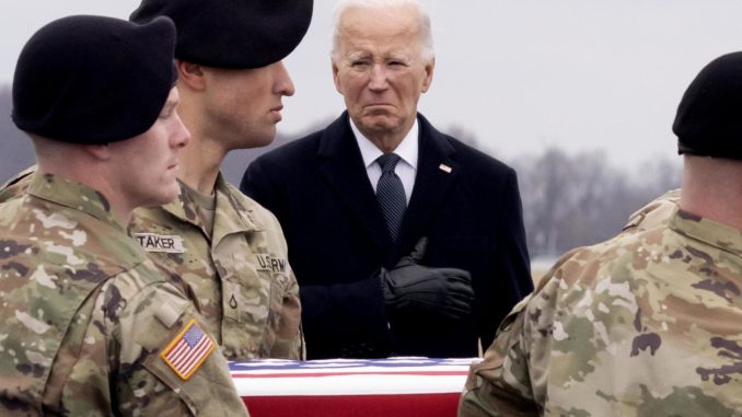 Dignified Transfer of fallen US service members at Dover Air Force Base in Dover, Delaware
