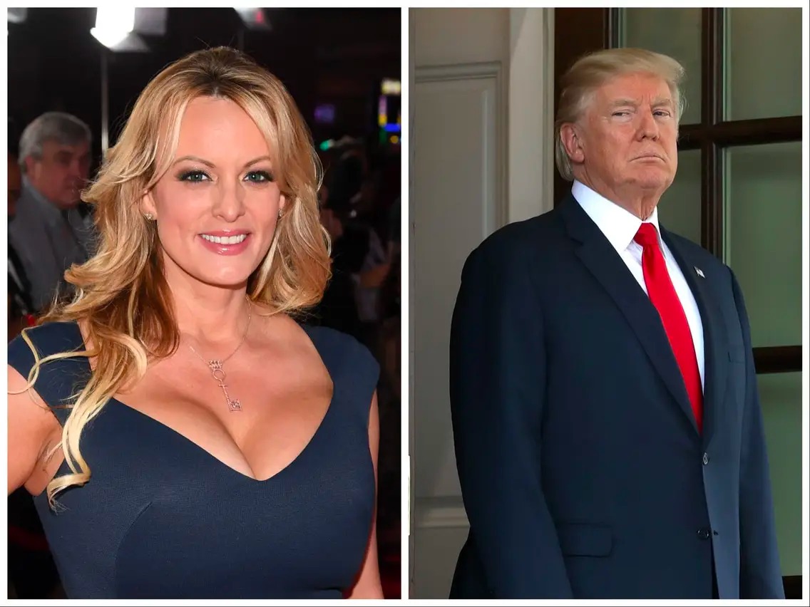 Adult-film actor Stormy Daniels and former President Donald Trump. Ethan Miller/Chip Somodevilla/Getty Images