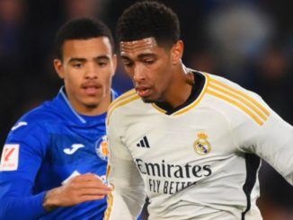 Jude Bellingham junto a Mason Greenwood.