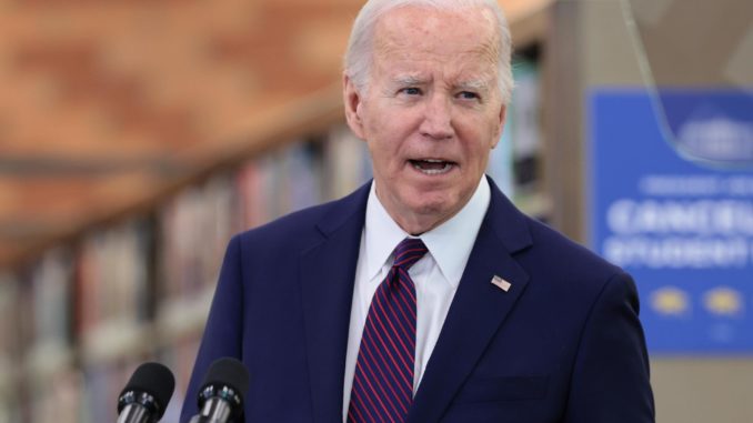US President Joe Biden in Los Angeles