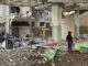 RAFAH (-), 12/02/2024.- Destrozos en la mezquita de Al Hudda, en Rafah, este lunes. Unas 164 personas murieron y otras 200 resultaron heridas por ataques israelíes en varios puntos de Gaza durante las últimas 24 horas, informó este lunes el Ministerio de Sanidad del enclave, controlado por el grupo islamista Hamás. EFE/Str