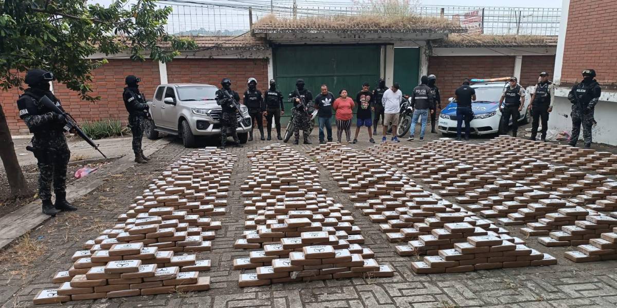 Ecuador ha incautado 246 toneladas de droga en 2024