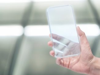 el teléfono transparente de Samsung es un móvil inteligente que trae un concepto futurista.