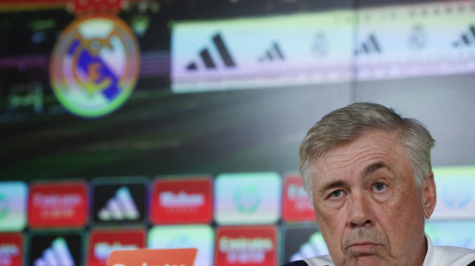 Rueda de prensa tras el entrenamiento del Real Madrid
