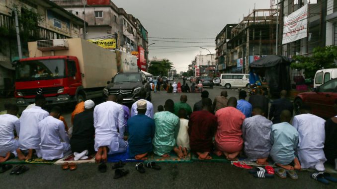 Muslims celebrate Eid in Abidjan
