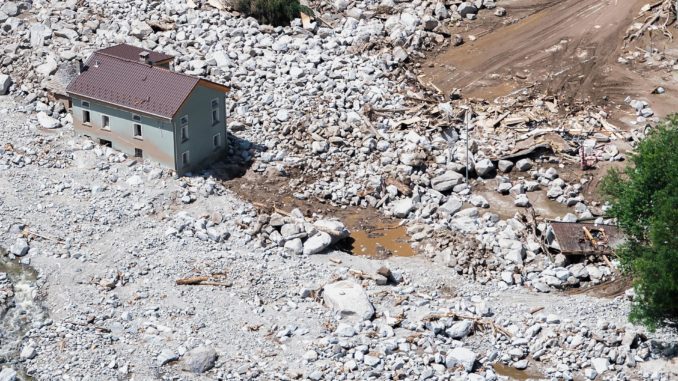 Landslide affects area in Misox valley