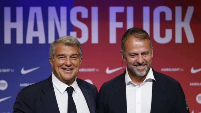 Presentación de Hansi Flick como nuevo entrenador del FC Barcelona