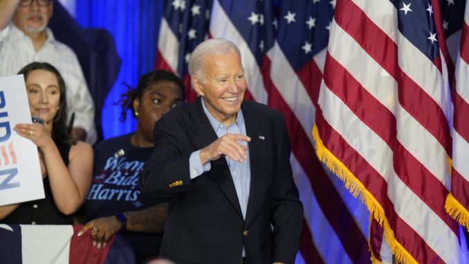 US President Biden campaigns in Madison, Wisconsin