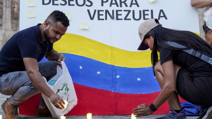 Protestas en Valladolid tras los resultados en elecciones venezolanas