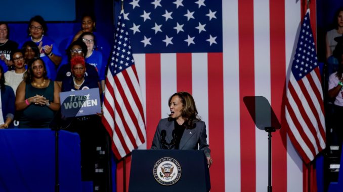 US Vice President Kamala Harris campaigns in Atlanta, Georgia