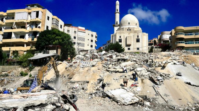 Search operations following Israeli airstrike near Sidon, southern Lebanon