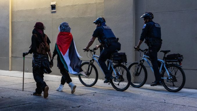 Pro-Palestinian rally in front of the White House ahead of October 7th anniversary