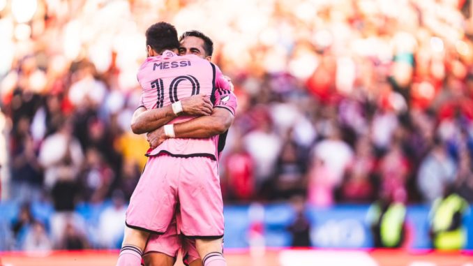 Abrazo entre Messi y Campana.- Imagen de Inter Miami. Abrazo entre Messi y Campana.- Imagen de Inter Miami.