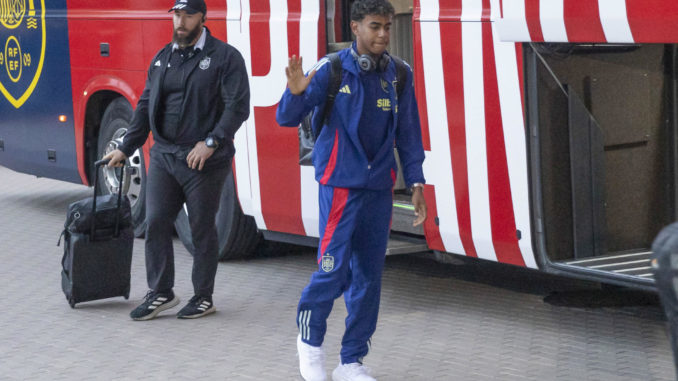 La selección española llega a Murcia