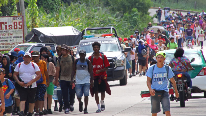 Las caravanas migrantes se multiplican en la frontera sur de México antes de Trump