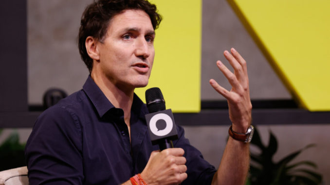 El Primer Ministro de Canada Justin Trudeau participa en la cumbre "Global Citizen Now"