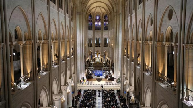 Official ceremony marks reopening of Notre-Dame Cathedral