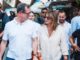 Carlos Rabascall, Alejandra Rivas, candidatos presidencial y vicepresidencial por Izquierda Democrática (ID), en un acto proselitista, el pasado 27 de noviembre de 2024. Foto tomada de la cuenta de Rivas en su cuenta de X.