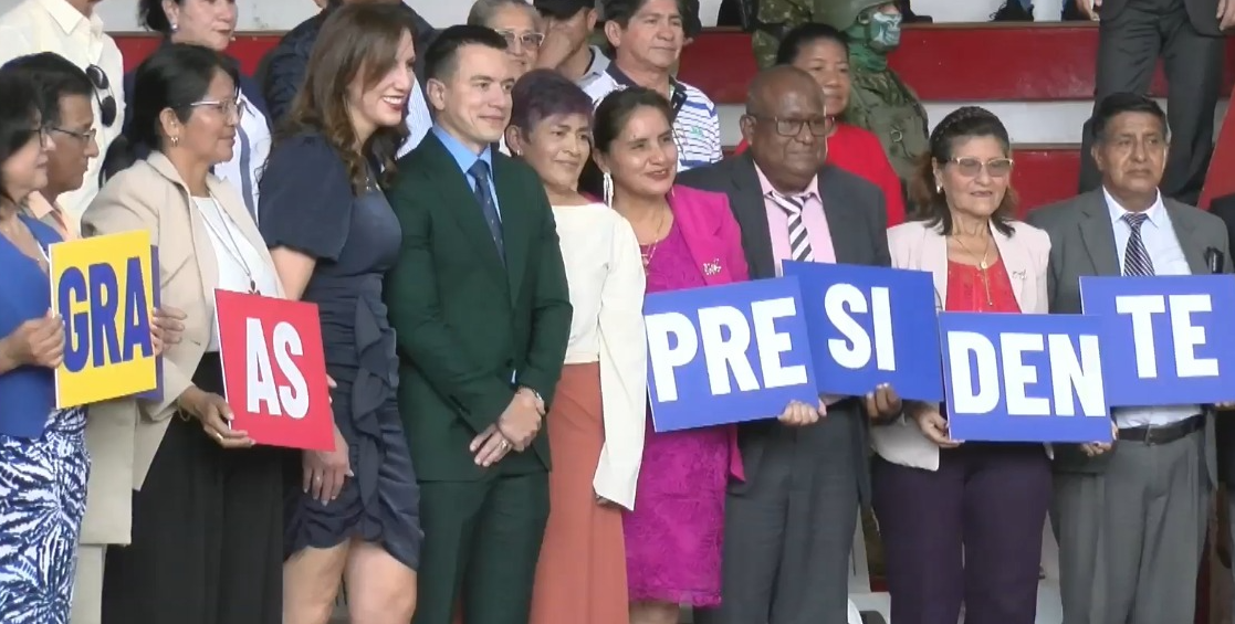 El presidente de la República, Daniel Noboa, dijo este jueves 19 de diciembre en una rueda de prensa, en Quito, que pagó deudas de Gobiernos pasados y agradeció la labor de los mentores sociales.