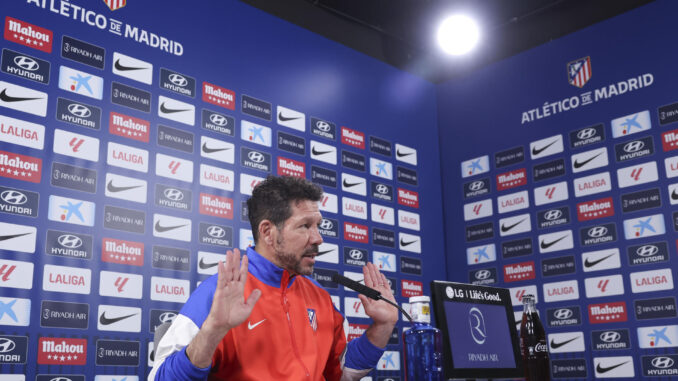 Rueda de prensa del Atlético de Madrid