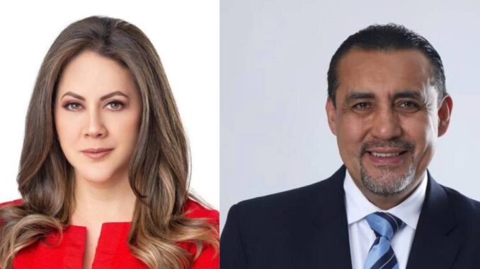 Los periodistas Denisse Molina y Fabricio Vela. Imagen extraída del sitio web Ecuavisa este viernes, 10 de enero de 2025. Los periodistas Denisse Molina y Fabricio Vela. Imagen extraída del sitio web Ecuavisa este viernes, 10 de enero de 2025.