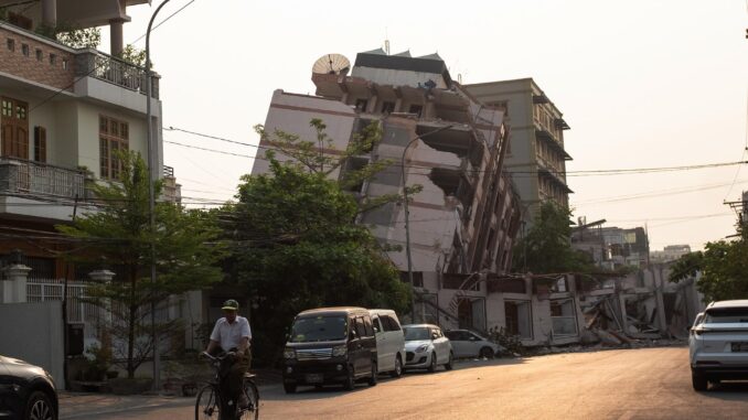 Rescue operations continue in Myanmar following powerful earthquake
