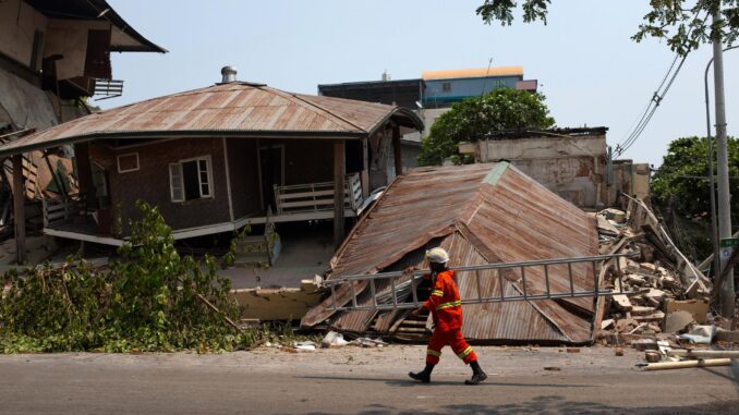 Rescue operations continue in Myanmar following powerful earthquake