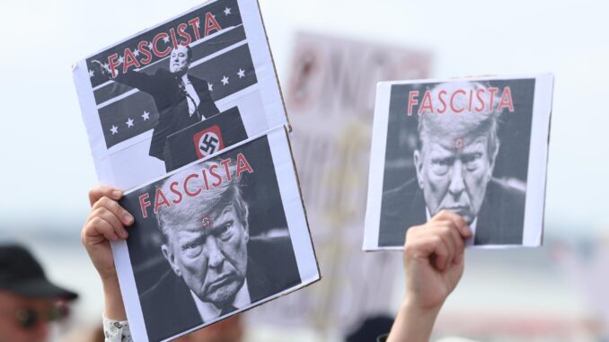 Anti-Trump administration rally in Lisbon