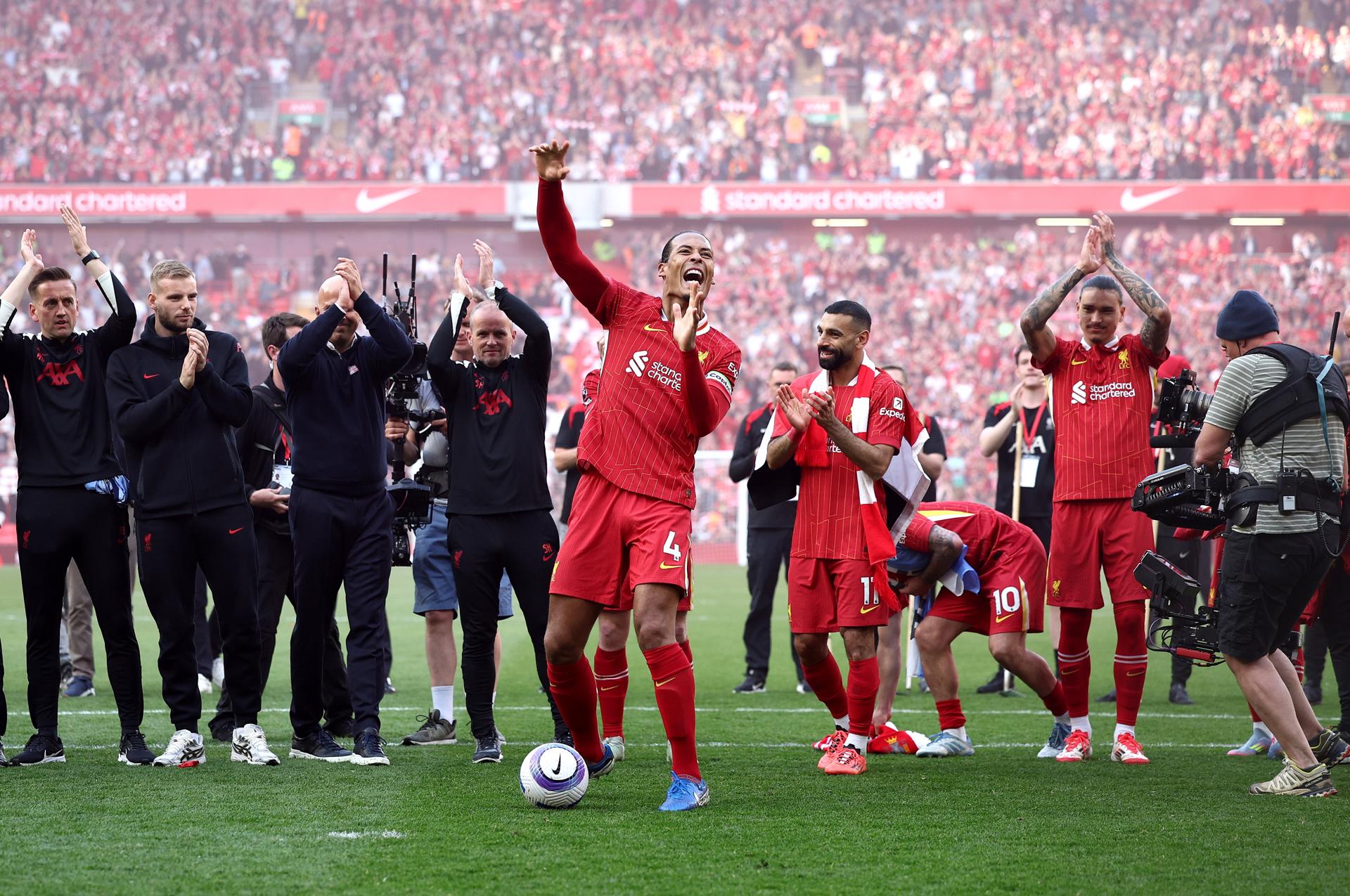 5-1. Liverpool vuelve a ganar la Premier League, ahora sin Klopp