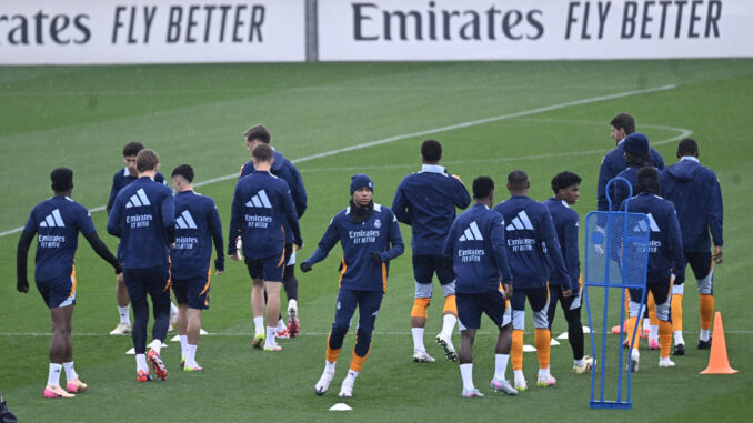 Entrenamiento del Real Madrid