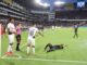 Quito, 18 de abril de 2025. Novena fecha de la primera etapa LigaPro Ecuabet: Liga Deportiva Universitaria vs Aucas en el estadio Rodrigo Paz Delgado. API / HAMILTON LÓPEZ