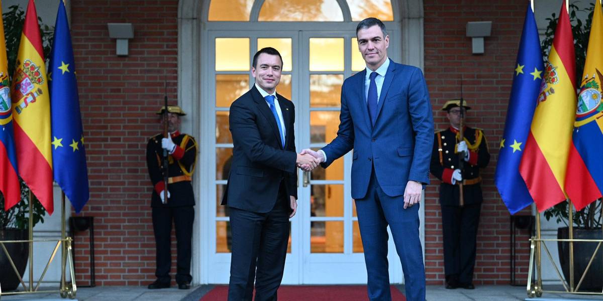 Noboa se reunirá con los reyes y con Pedro Sánchez en España