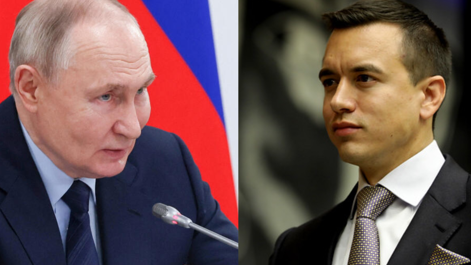 Putin felicita a Noboa por motivo de su reelección