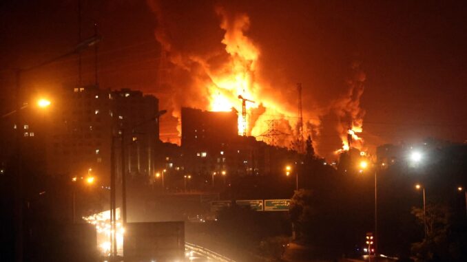 Israel launches airstrike on oil warehouse in Tehran