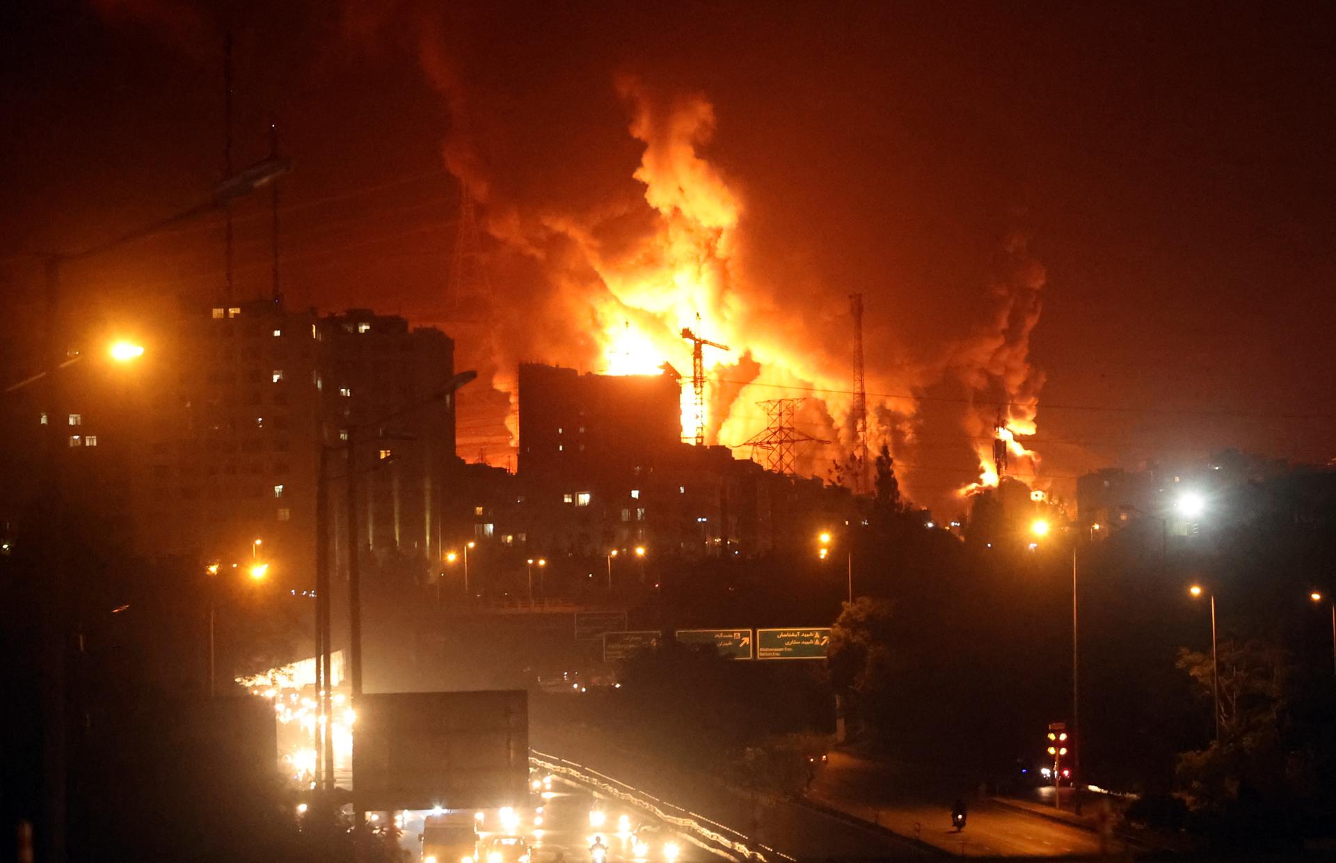 Israel launches airstrike on oil warehouse in Tehran