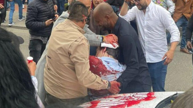 Imagen rastreo de redes: Hieren a bala al aspirante presidencial colombiano de derecha Miguel Uribe Turbay
