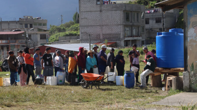 DESABASTECIMIENTO AGUA SUR DE QUITO