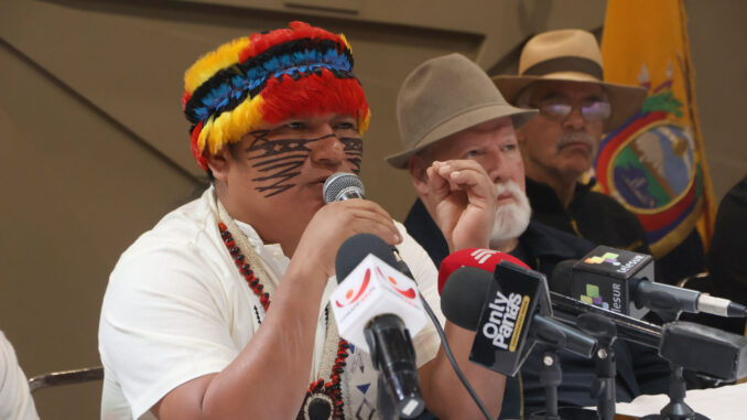 CONAIE APOYA MARCHA