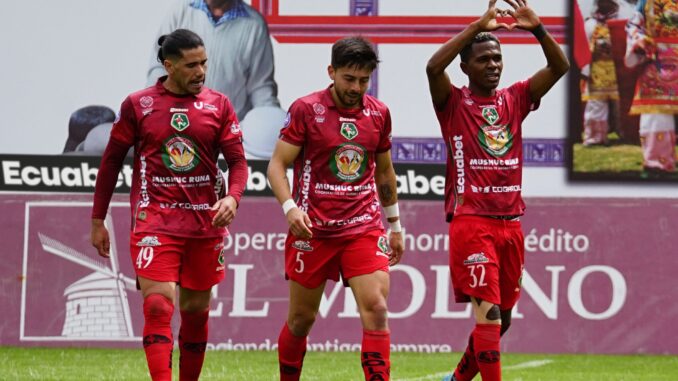 El colista Mushuc Runa llegó a 24 puntos gracias al empate que rescató ante el puntero Del Valle que se frenó en 63 unidades