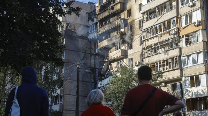 Aftermath of overnight Russian strikes on Ukraine