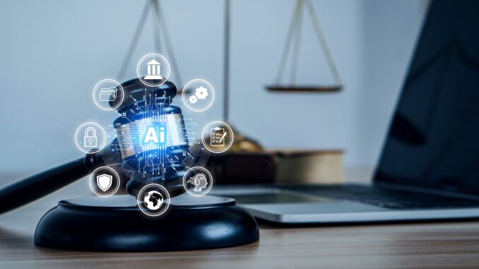 Ai,Law,And,Ai,Ethics,Concept.judicial,Gavel,And,Law,Icon.legislation