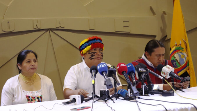 RUEDA DE PRENSA CONAIE