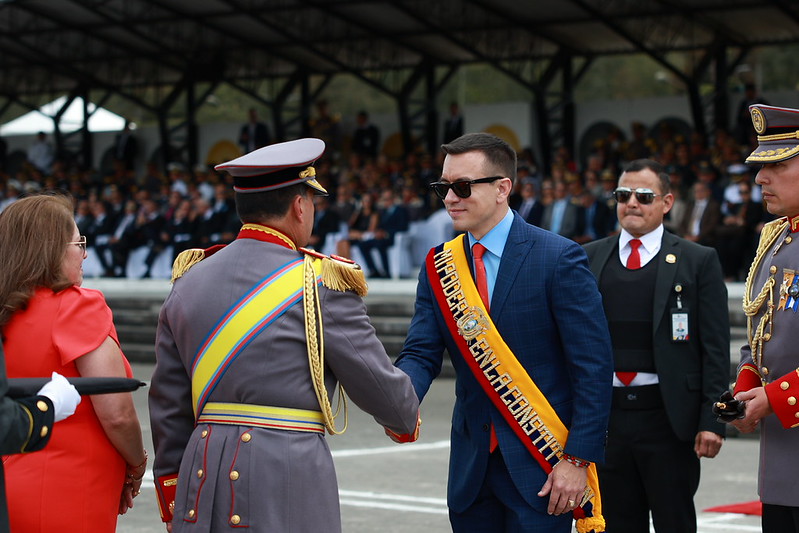 Noboa oficializa ceremonia de cambio de mando en las FF.AA.